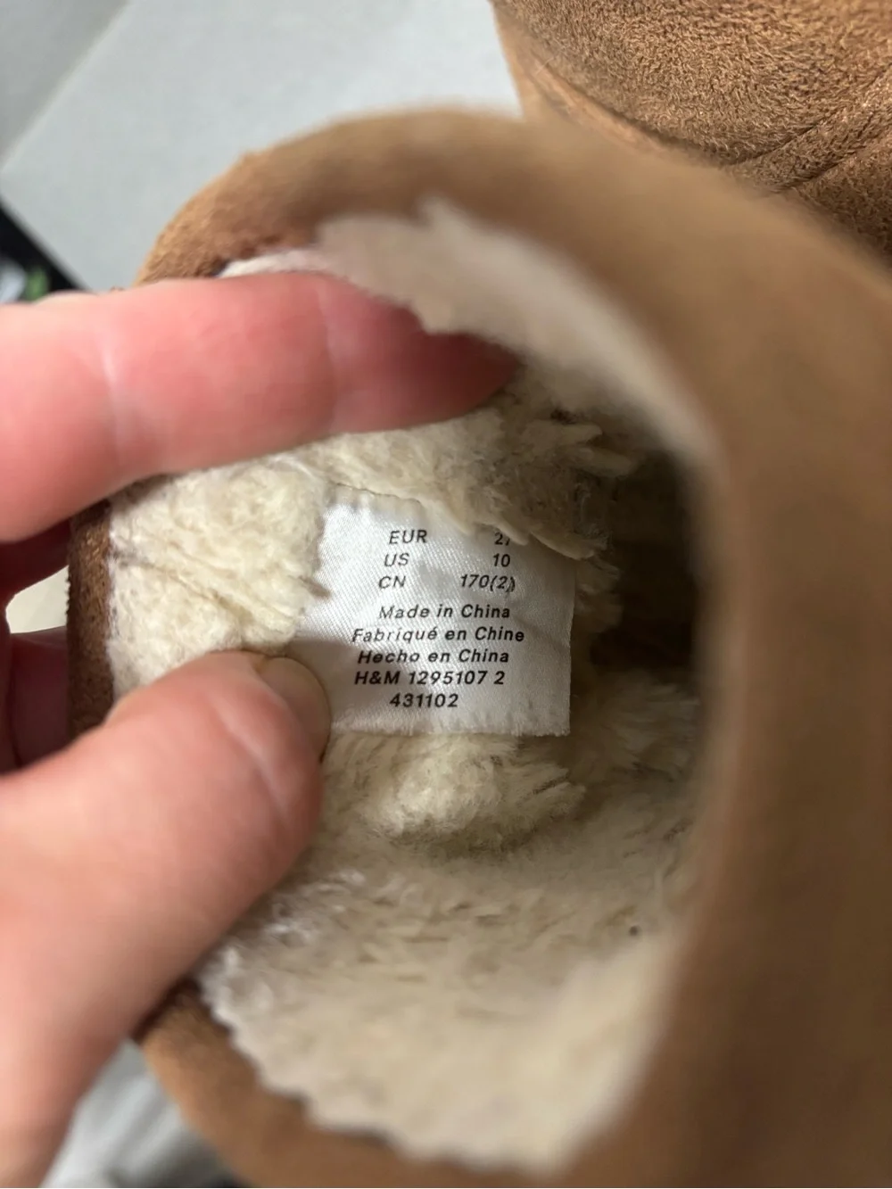 H&M Warm-Lined Ankle Boots Size 10T